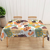 Lofaris Fresh Abstract Art Tablecloth with Earthy Tones Modern and Natural Design for Contemporary Decor